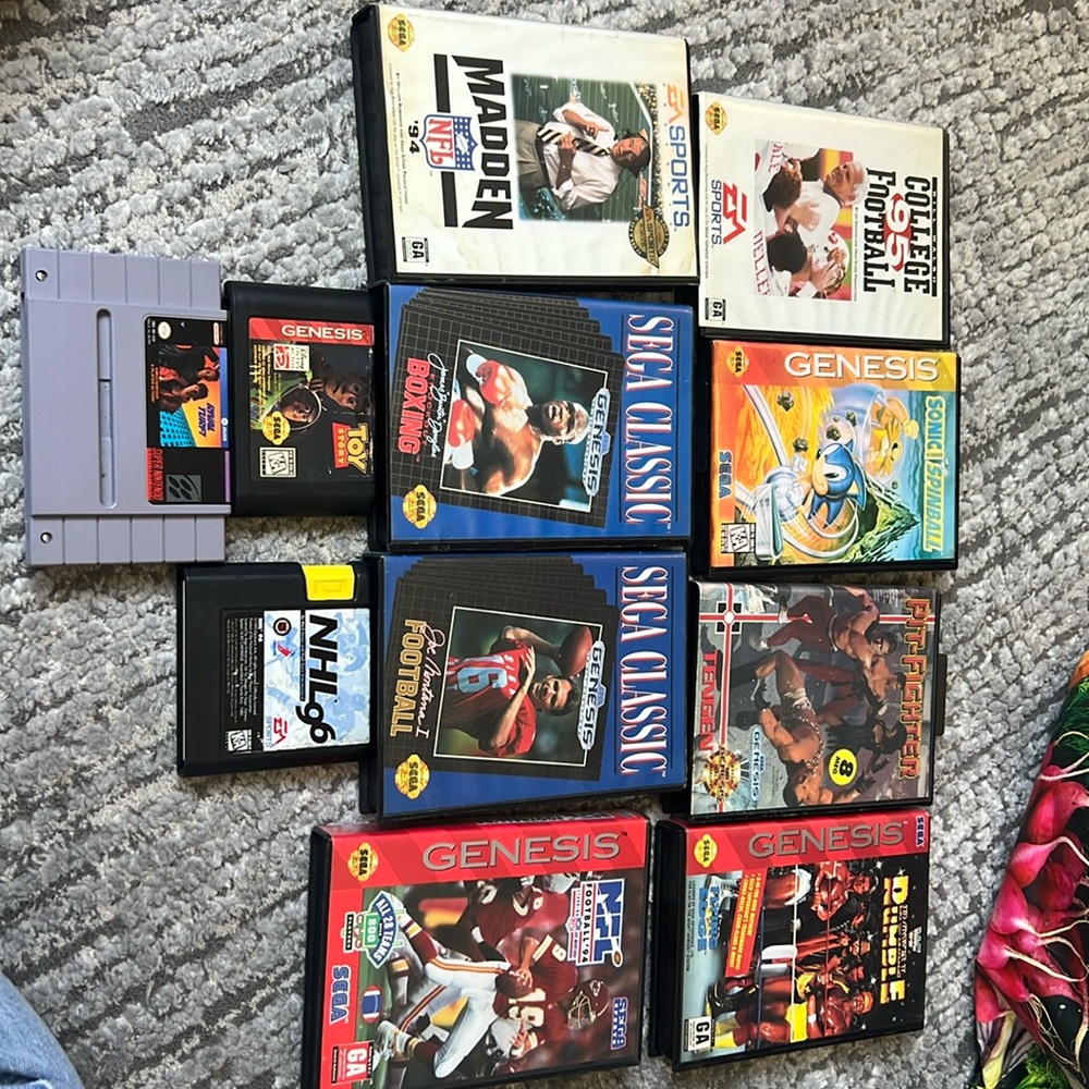 Sega Genesis games - games all work no damage
